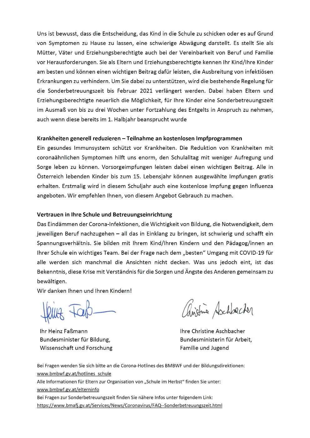 Elternbrief BM Fassmann Aschbacher Sep 2020 seite2